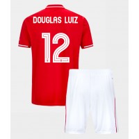 Stroje piłkarskie Nottingham Forest Douglas Luiz #12 Koszulka Podstawowej dla dzieci 2025-26 Krótki Rękaw (+ szorty)